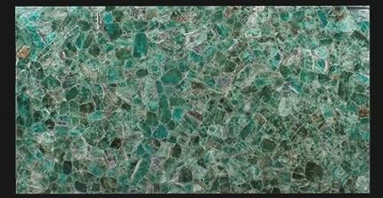 48 x 72 Inches Resin Art with Green Fluorite Stone Dining Table Top Rectangle Shape Marble Kitchen and Bathroom Slab for Office Decor
