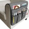 NICEYEA Sofa Armrest Organizer Remote Control Holder for Couch Recliner Armchair Storage Bag Arm Chair Caddy with Pockets for Magazine, Glasses,