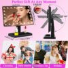 Hi-ERA Led Makeup Mirror with 24 LED Lights, Vanity Mirror with Lights, Mirror Makeup for Dressing Table, Light Up Mirror with 10x Magnifying Mir
