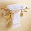 HIGOH Towel Racks, Bathroom Towel Rack Wall Mounted Towel Holder,Bathroom Accessories,Brass Towel Holder,Towel Bar,Towel Rack,Bathroom Shelf, Bat
