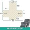 Waterproof Recliner Chair Cover, Recliner Sofa Coves with 6 Side Pockets, Anti-fouling 1 Seats Recliner Armchair Cover, Non-slip Chair Protectors