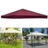 3x3m Gazebo Replacement Canopy Top Cover Double Tiered Canopy Top Cover for Outdoor BBQ Roof Cover Grill Shelter (Only Cover) Green Single top