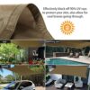 Sunnest Life Sun Shade Sail 2 x 2 m Garden Balcony with Mounting Ropes Weather Protection Water Resistant Shade Dispenser 420D Polyester UV Prote