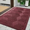 Yimobra Durable Indoor Door Mats, Easy Clean Entrance Floor Rug, Water Absorption Welcome Mat for Outdoor Front Door, Resist Dirt, Patio, Busy Ar