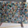 Gifts And Artefacts 48 x 72 Inches Unique Resin Art Dining Table Top with Royal Look Rectangle Shape Mix Agate Stone Slab for Kitchen Decor