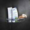 Beelee Rustproof Corner Triangular Bath Shelf Shower Caddy,Wall Mounted Stainless Steel Basket Dishrack for Shampoo Conditioner Bathroom Kitchen