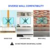 HILLPORT TV Wall Bracket 32-55 Inch 360° Rotate Tilting Swivel TV Mount for Wall for Vertical TV Screens and Large Monitor up to 19.8 kg, MAX VES
