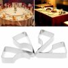 WOWOWO Table Cloth Clips 4Pcs Stainless Steel Table Cloth Tablecloth Clip Clamps Holder For Party Wedding