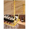 Stylish Simplicity Down Wine Glass Holder Simple Metal Iron Stylish Simplicity Goblet Holder Wine Glass Holder Kitchen Cutlery Bottle Holder Adju