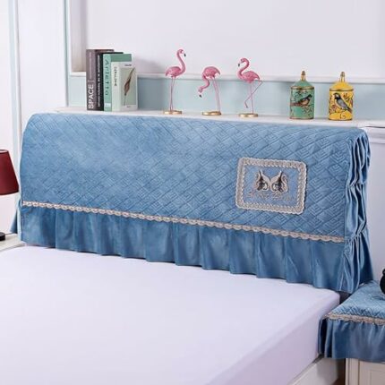 RTYHN Bed Headboard Cover, Headboard Slipcover Velvet Thickening Stretchy All-Inclusive Headboard Protection Cover for Bedroom Decoration