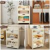 YFXCVSL Dresser Drawer and Chest, Plastic Drawer Storage, 3 Tiers Storage Drawers for Bedroom, Closet,Hallway, Nursery, Bathroom, Office, Dresser