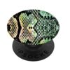 RICHMOND & FINCH PopSocket PopGrip, Universal Expanding Mobile Phone Stand and Grip for Phones and Tablets, Includes Swappable Top, Green Leopard