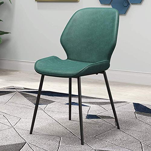 Modern Kitchen Dining Room Chairs Dining Chairs Set Of 6 PU Leather Cushion Seat Kitchen Chair With Metal Legs Non-Slip Mat Bar Chairs For Kitche
