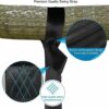 Temporaryt Hammock Straps (Set of 2), Hanging Straps 150cm With 2 Heavy Duty Safety Lock Carabiner Hooks & D-rings, Polyester Straps Perfect for
