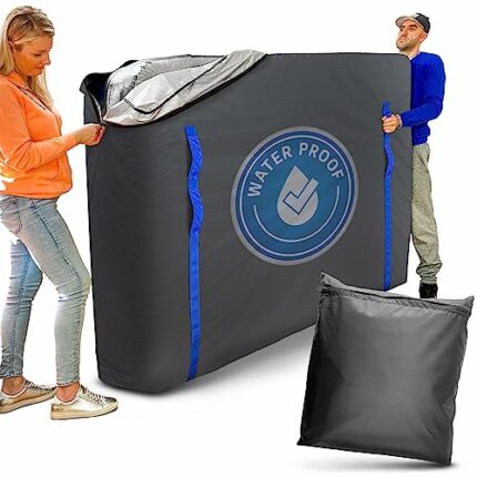Moving Supplies - King Size Mattress Bags for Moving - Mattress Cover for Moving with Waterproof Zipper and Heavy Duty U-Shaped Handles - Reusabl