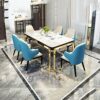 dining chair Kitchen Dining Room Furniture Chairs 2pcs PU Leather High Back Soft Seat Dining Chair With Non-slip Feet And Armrest For Living Room