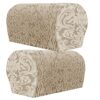 XIEHUZA Jacquard Stretch Armrest Covers, 1 Pair Armchair Covers with Twist Pins for Arms, Arm Covers Soft Polyester Arm Caps Non Slip Furniture P