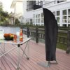 UCARE Garden Umbrella Cover Waterproof Parasol Cover Patio Banana Umbrella Cover with Zipper for 9ft-13ft Cantilever Outdoor Market Umbrellas Cov