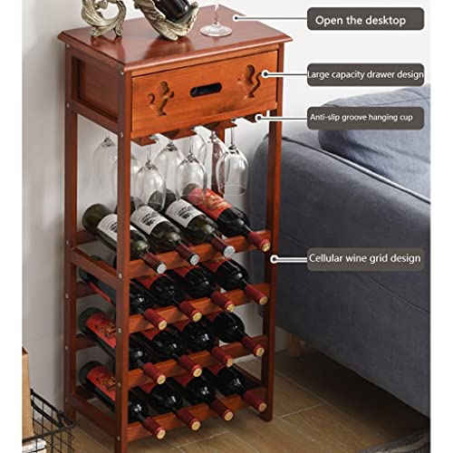 Yalych Home Kitchen Wine Racks Paulownia Wine Rack Decoration, Creative Wine Holder, Solid Wood Display Rack, Wine Bottle Racks for Home Living R