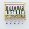 CRODY Wine Racks,Modern Dining Room Wall Mounted Wine Rack | Bottle and Glass Holder | Home and Kitchen Décor | Storage Rack | Bar Decoration Dis