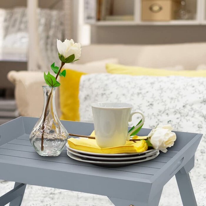 Small Wooden Sofa Arm Tray Foldable Arms, Living Room Furniture, Sofa Tray for Coffee/Snacks/Remote holder, Sofa Drinks Tray, Wooden Sofa Couch A