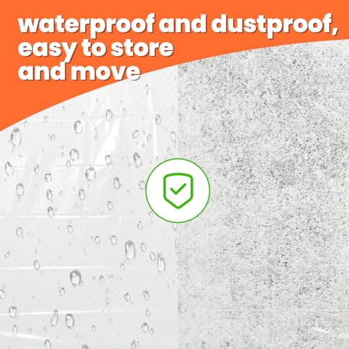 Mattress Bag for Moving and Storage (Queen) Protective Plastic Mattress Case Mattress Cover 6 Mil Waterproof Zippered Mattress Bag Moving Heavy D