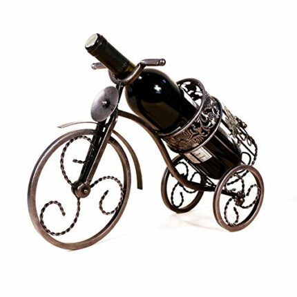 PIBM Stylish Simplicity Home Now Ancient Home Decoration Retro Wrought Iron Bicycle Wine Wine Rack Desktop Porch European Creative Wedding Gift O