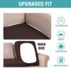 H.Versailtex High Stretch Sofa Cushion Covers for 1 Seater Chair Sofa Cushion Cover Furniture Protector Sofa Seat Sofa Slipcover Soft Flexibility
