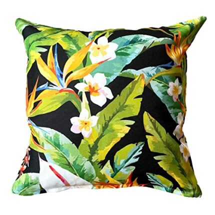 Ragged Rose Paradise Floral Showerproof Garden Cushion,Yellow