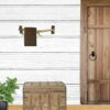 Towel Bar in Rustic Faux Antler Design - Wall Mounted Towel Holder for Cabin Lodge Decor