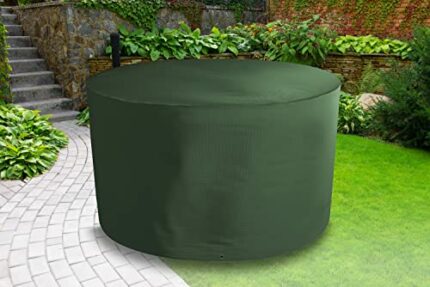 Bosmere Protector 6000 | Circular Table Cover | D 128cm H 71cm | 100% Waterproof, UV Protected, Heavy Duty 600D | 6 Year Guarantee | C545