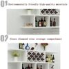 SUCHETA Wooden Wine Racks Wine Cabinet, Wall-Mounted Simple And Modern Dining Room Rack, Decorative Wine Rack, Living Room Home Solid Wood Creati