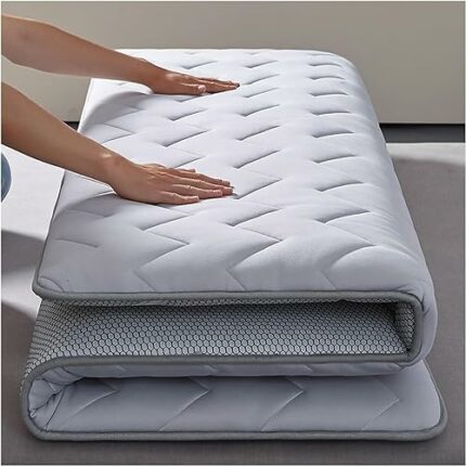 UE-MAOLU Mattress, Foldable Breathable Latex Soft Mattress Memory Foam Thick Futon Tatami Student Dormitory Single Double Mattress (Color : A, Si