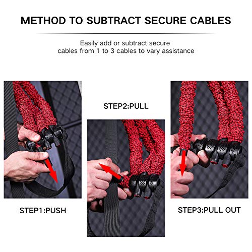 INNSTAR Pull up Assist Band System Adjustable Anti Snap Chin Up Assistance Elastic Resistance Band “Patent Pending”