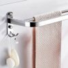 DINGZZ Towel Rack Double Towel Bar Bathroom Fashion Towel Holder Hanger Wall Mounted Polished Chrome