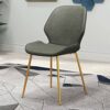 dining chair Kitchen Dining Room Furniture Chairs Dining Chairs Set Of 6 Vintage Dining Side Chairs PU Cushion Seat Bar Chairs Metal Legs Non-Sli