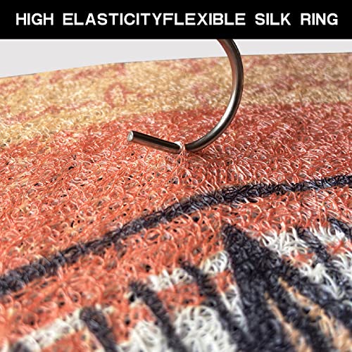 Funny Half Round Tarot Sun and Moon Outdoor Door Mat Front Door Entrance Decoration Welcome Doormat Resist Dirt Rug Suitable for Indoor Balcony (