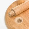 CHEWO Bath Stools,Footstools Round Solid Foyer Shoes Shoe Creative Home Room Bathroom Stool Footstool Fashion Dining Stool Dressing Stool/Walnut/