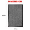 ZENQA Door Mat Indoor Outdoor Washable Heavy Duty | Non Slip Doormats Large Rubber Door Mat & Runner | Dirt Trapper Barrier Mat Home, Kitchen & O