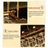 Ceiling Wine Rack Stylish Simplicity Industrial Retro Glass Goblet Stylish Simplicity Wine Glass Holder Adjustable Height Kitchen Cutlery Bottle