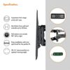 VonHaus Tilt and Swivel TV Wall Bracket for 23-56" Screens, Wall Mount w/Spirit Level, 45kg Capacity, Max VESA: 400x400mm, for Curved and Flat Sc