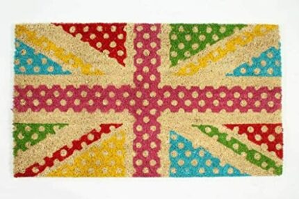 StylemyBedroom Doomat Non Slip for Outdoor or Indoor with Natural Coir Cocunut Fibres (Union Jack)