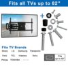 Universal TV Mounting Kit, Forging Mount TV Mounting Accessories, Contains Screws and TV Spacers M4 M6 M8, Compatible with Most TV Wall Mount/Mon