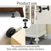 4 PCS Headboard Stoppers, Adjustable Bed Frame Anti-Shake Tool, Bedside Antishake Telescopic Support Stabilizer for Room Wall, Beds, Cabinets