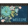 Studio M MatMates Floral Reflection Decorative Floor Mat Indoor or Outdoor Doormat with Eco-Friendly Recycled Rubber Backing, 18 x 30 Inches