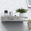 Tbkoly Shower Shelf No Drilling -Adhesive Shower Basket Stainless Steel Shower Shelf Bathroom Shelf Brushed 30 cm