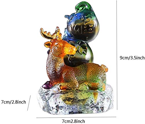 ALREMO HUANGXING - Deer Crafts Decoration Living Room Home Furnishings Hand-cast Decorative Deer Sculpture Suitable for Wine Cabinet Cafes TV Sho