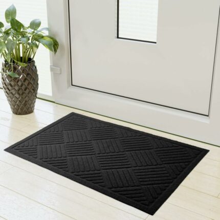 MJ HOME Non-Slip Indoor, outdoor 40x60 cm doormat (black colour)