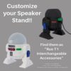 Android Rus-T1 Stand Speaker Compatible with Alexa Echo Dot 3 Gen, 4 Gen, 5 Gen, HomePod Mini, Google Home Mini/Nest Mini y genericos (Black/Grey