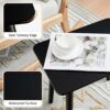 YOUDENOVA Side Table, Wooden End Table, Coffee Snack Table for Living Room, Bedroom, Bedside Table, Nightstand, Sofa Table, 40x30x43, Black